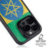 Ethiopia Flag Distressed iPhone 16 Pro Kickstand Case
